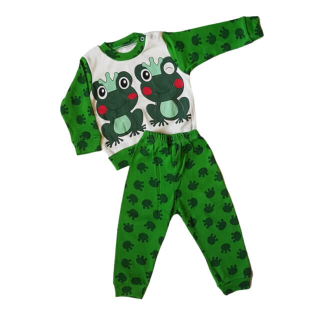пижама с лягушатами для ваших малышей