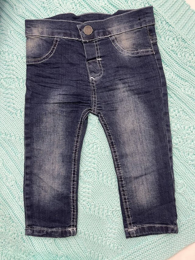 Комплект-тройка с джинсами синий